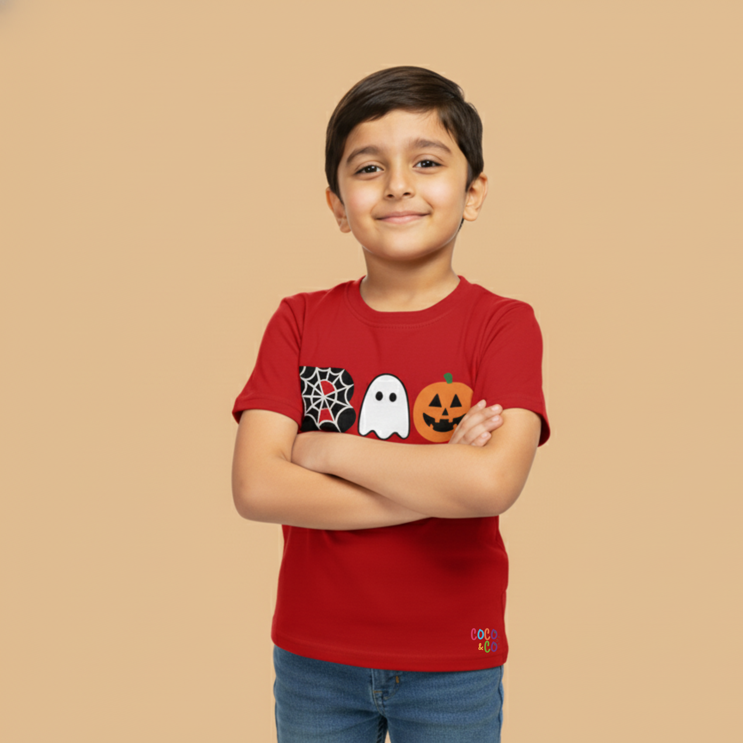 Boo Trio Boys Tee – Red